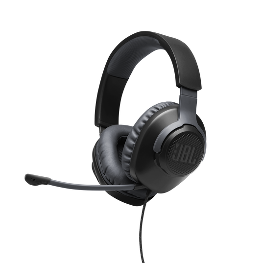 JBL Quantum 100 - Black - Wired over-ear gaming headset with flip-up mic - Detailshot 9